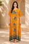 Women’s 100% Cotton Ethnic Print Kaftan Dress – Plus Size Long Beach Cover-Up with Pockets