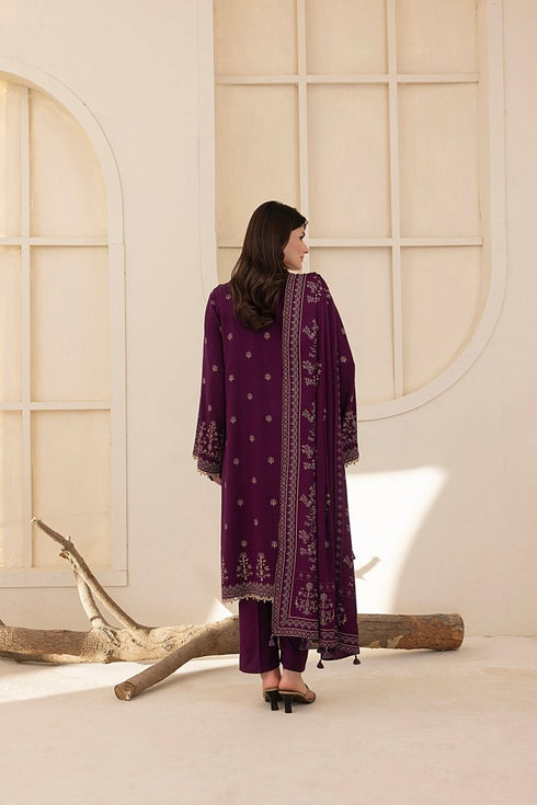 Lakhany 03 Piece Unstitched Pashmina Printed Suit - LG-AR-0071-C