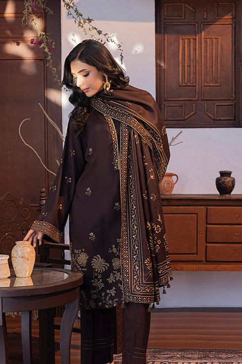 Lakhany 03 Piece Unstitched Pearl Printed Marina Suit - LG-AR-0096-A