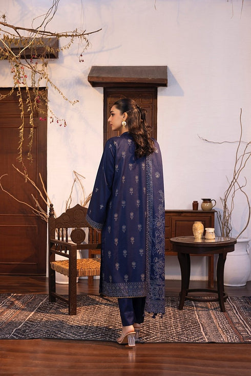 Lakhany 03 Piece Unstitched Pearl Printed Marina Suit - LG-AR-0097-A