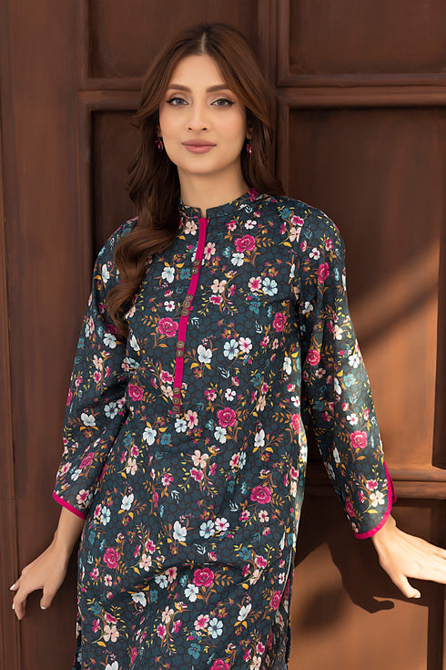 Lakhany 01 Piece Ready to Wear Printed Cambric Shirt - LG-IZ-0074