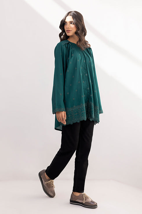 Lakhany 01 Piece Ready to Wear Dyed Embroidered Shirt - LG-IZ-0107