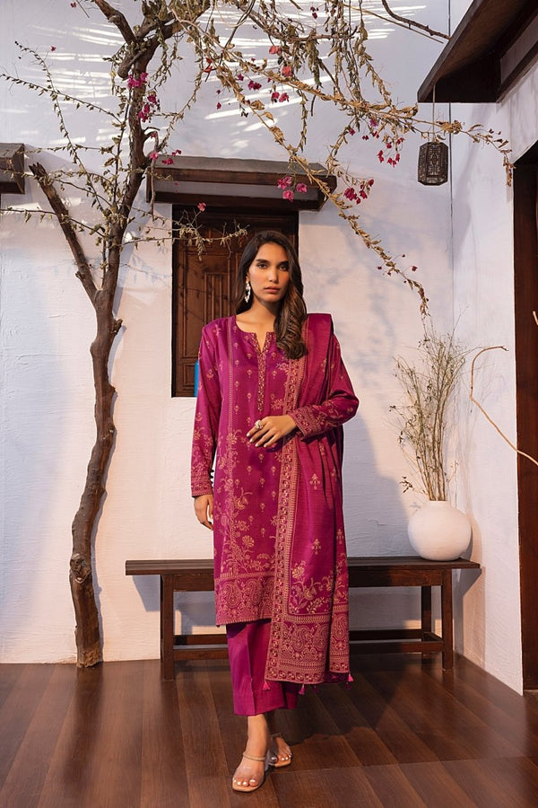 Lakhany 03 Piece Unstitched Pearl Printed Marina Suit - LG-MM-0816-C