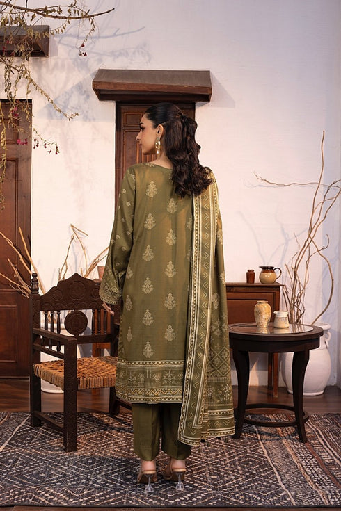 Lakhany 03 Piece Unstitched Pearl Printed Marina Suit - LG-RL-0143-C