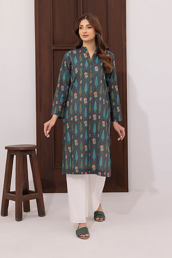 Lakhany 01 Piece Ready to Wear Printed Cambric Shirt - LG-RM-0041