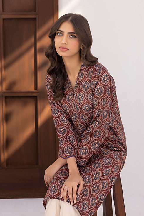 Lakhany 01 Piece Ready to Wear Printed Cambric Shirt - LG-RM-0043