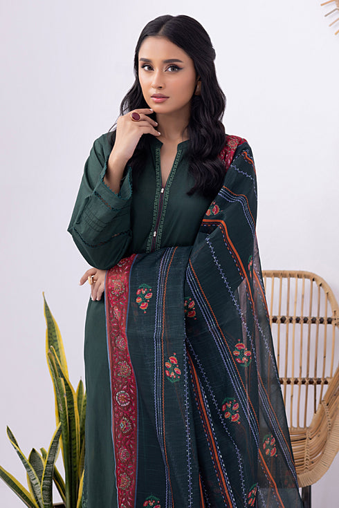 Lakhany 03 Piece Ready to Wear Dyed Embroidered Suit - LG-SS-0300