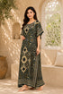 Women’s 100% Cotton African Print Kaftan Dress – Plus Size Long Dashiki Beach Cover-Up with Pockets