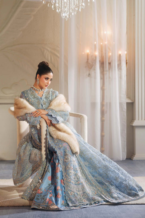 Maryam Hussain Embroidered Organza Suit Zuri