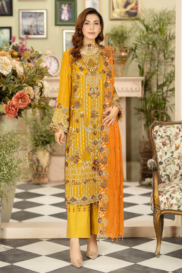 Imrozia Embroidered chiffon 3 Piece M-42