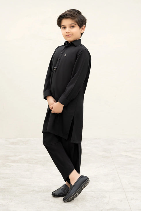 Maria B 2 Piece Blended Suit 2 Piece Blended Suit MBK-2PSS26-24-Night Blac