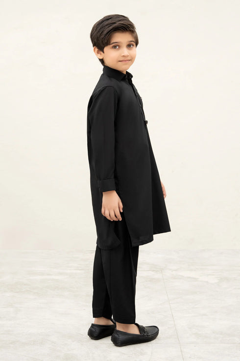 Maria B 2 Piece Blended Suit 2 Piece Blended Suit MBK-2PSS26-24-Night Blac