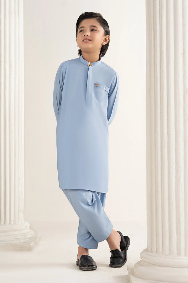 Maria B 2 Piece Blended Suit MBK-2PSS26-21-Airforce Blue