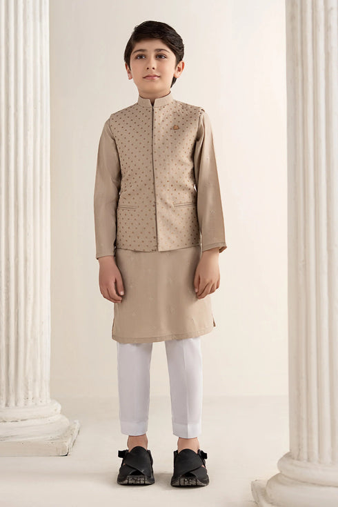 Maria B Pure Karandi Waistcoat MBK-WCSS26-34-Concrete