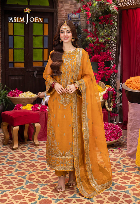 Asim Jofa Organza Suit AJEM-12