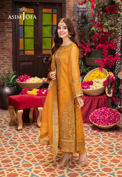 Asim Jofa Organza Suit AJEM-12