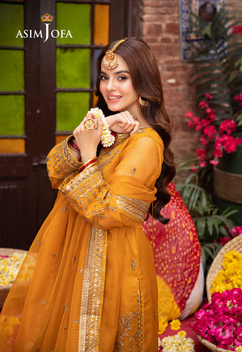 Asim Jofa Organza Suit AJEM-12