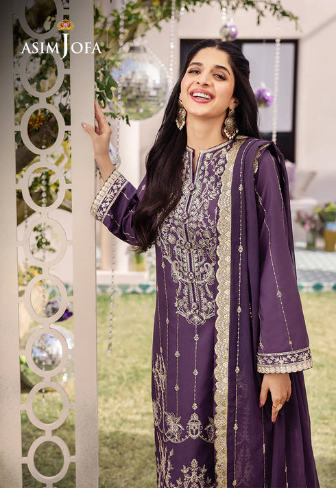 Asim Jofa Jumbo Silk Suit AJCF-29