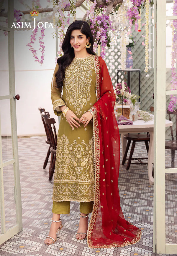 Asim Jofa Chiffon Suit AJCF-26