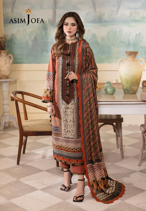 Asim Jofa Embroidered Cambric 3 Piece Suit AJNR-04