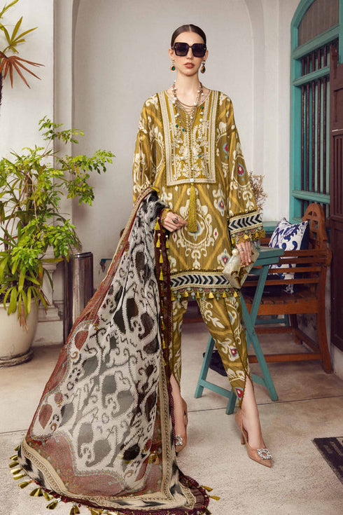 Maria B Printed Cambric 3 Piece suit MPT-1904-A