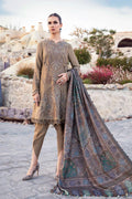 Maria B Embroidered Linen 3 Piece suit MPT-2003-A
