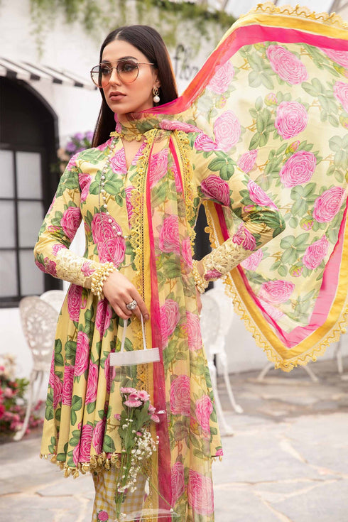 Maria B Printed Lawn 3 Piece suit MPT-2103-A