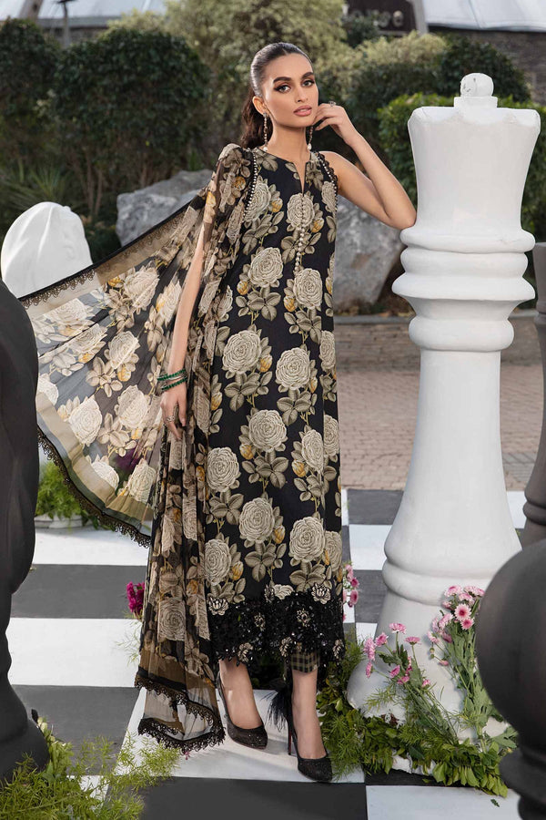 Maria B Printed Lawn 3 Piece suit MPT-2103-B