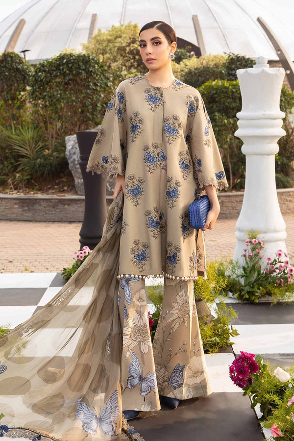 Maria B Printed Lawn 3 Piece suit MPT-2105-B