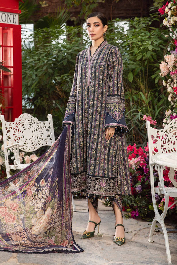 Maria B Printed Lawn 3 Piece suit MPT-2107-B
