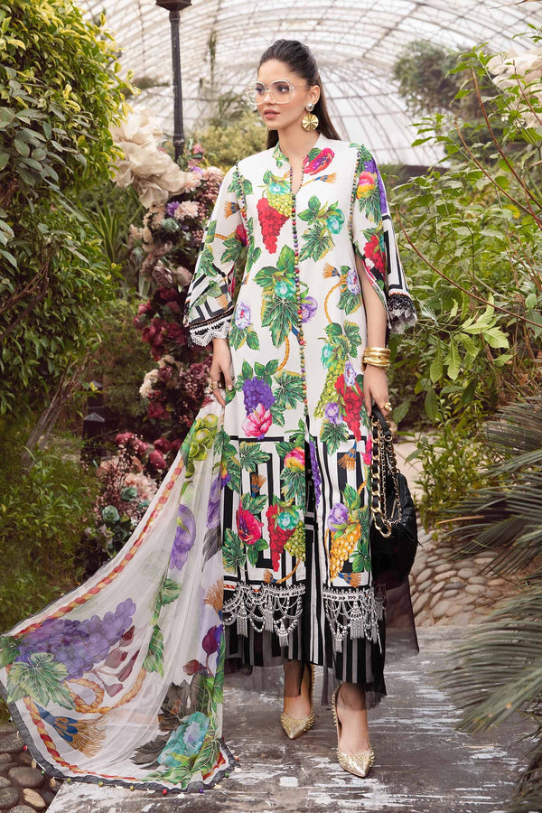 Maria B Printed Lawn 3 Piece suit MPT-2108-A