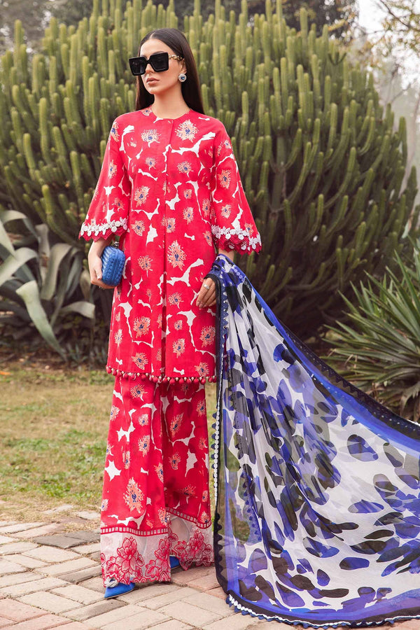 Maria B Printed Lawn 3 Piece suit MPT-2112-A