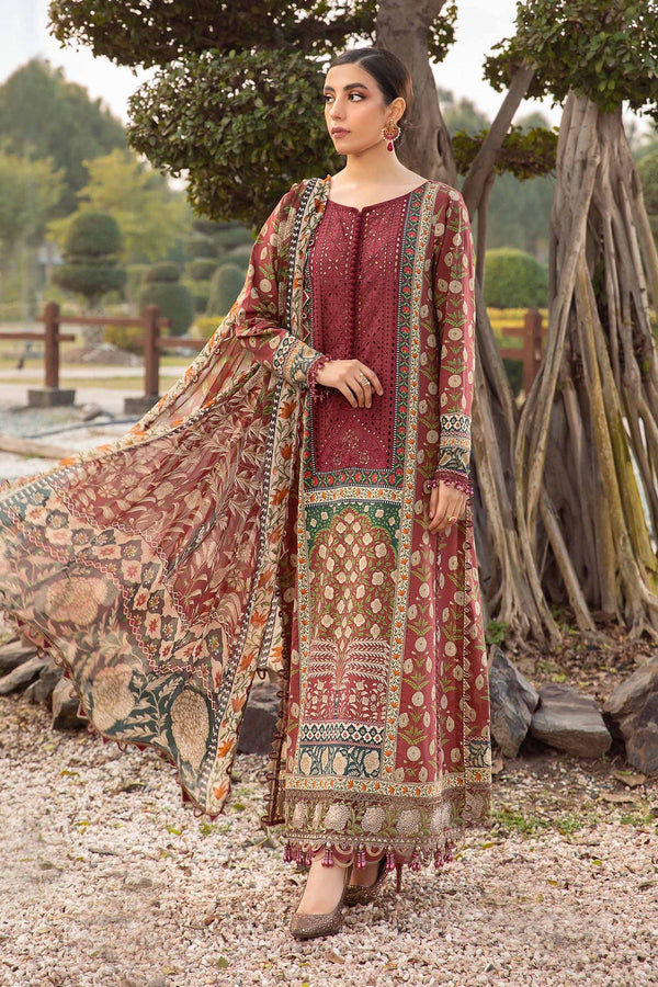 Maria B Printed Lawn 3 Piece suit MPT-2114-B