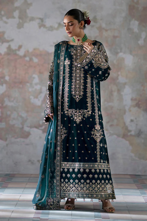 Emaan Adeel Embroidered Velvet Suit Meher