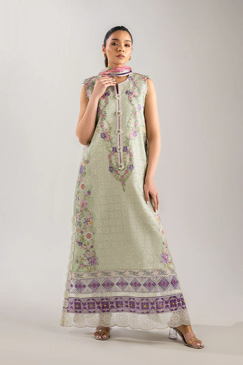 Mushq Embroidered Lawn suit Beaming Drift
