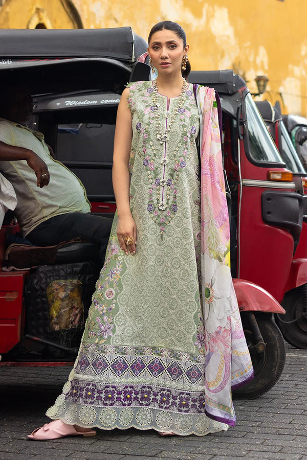 Mushq Embroidered Lawn suit Beaming Drift