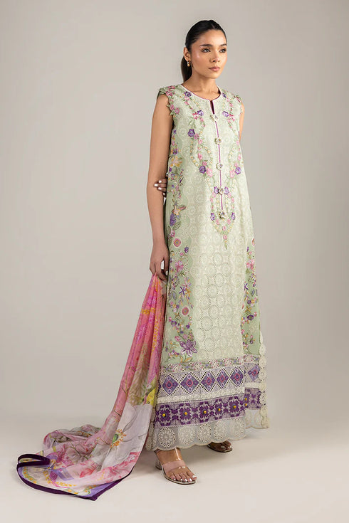 Mushq Embroidered Lawn suit Beaming Drift