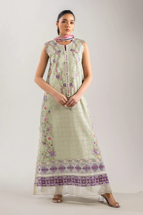 Mushq Embroidered Lawn suit Beaming Drift
