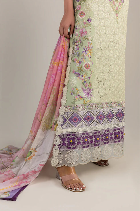 Mushq Embroidered Lawn suit Beaming Drift