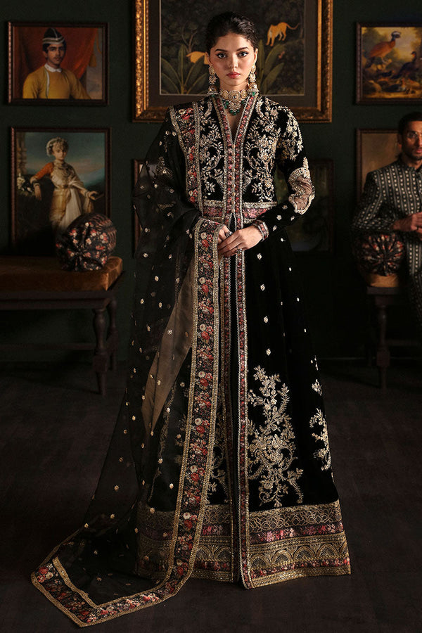 Mushq Embroidered Velvet 3 piece suit PARI