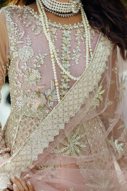 Mushq Embroidered Net Suit Starlet Sparkle