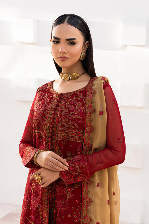 Maryam N Maria Embroidered Chiffon 3 piece suit KESHET - MWU5682