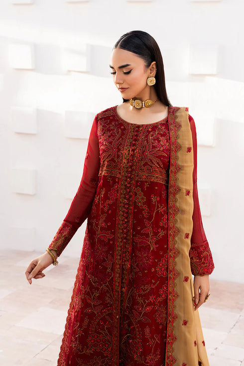 Maryam N Maria Embroidered Chiffon 3 piece suit KESHET - MWU5682