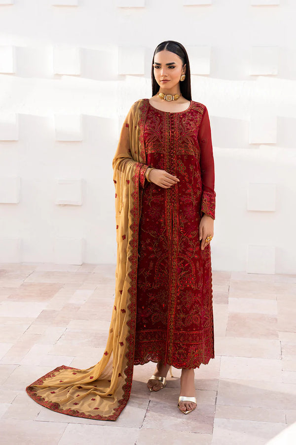 Maryam N Maria Embroidered Chiffon 3 piece suit KESHET - MWU5682