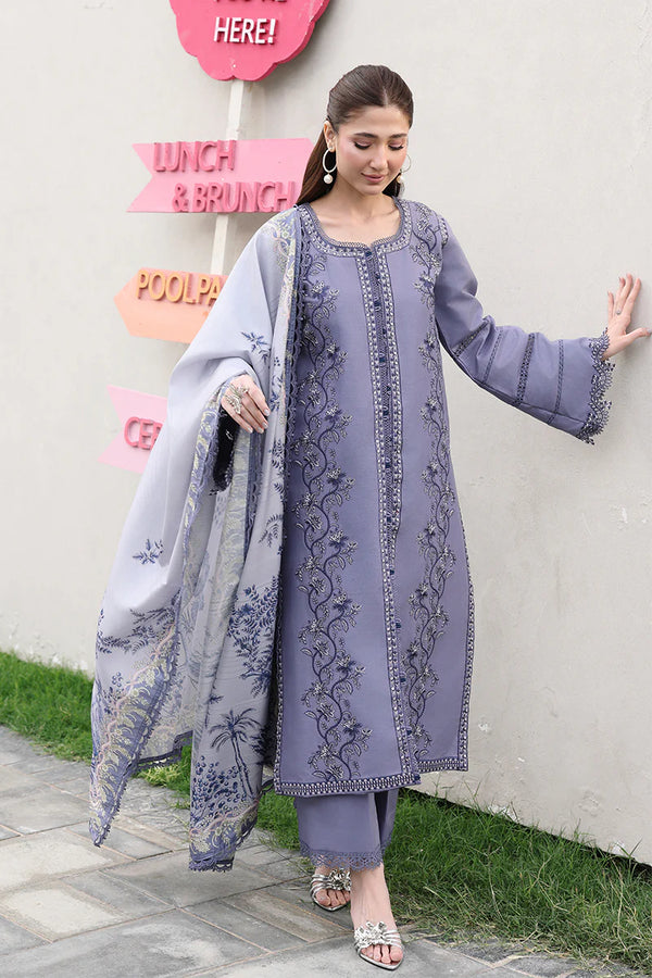 Rang Rasiya Embroidered Lawn suit Mahnaz