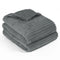 Stripe Fleece Throw Blanket for Sofa & Bed – Soft Warm Lightweight Polyester Blanket