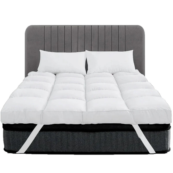 Mattress Topper 10CM Extra Thick with 1000GSM Filling Fiber | 90 cm x 190 cm