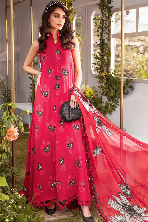 Maria B Dyed Embroidered Lawn 3 Piece Suit MPT-2105-A