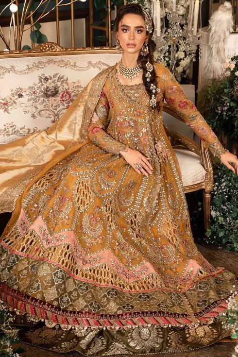 Maria B Embroidered Organza 3 Piece Suit BD-2907