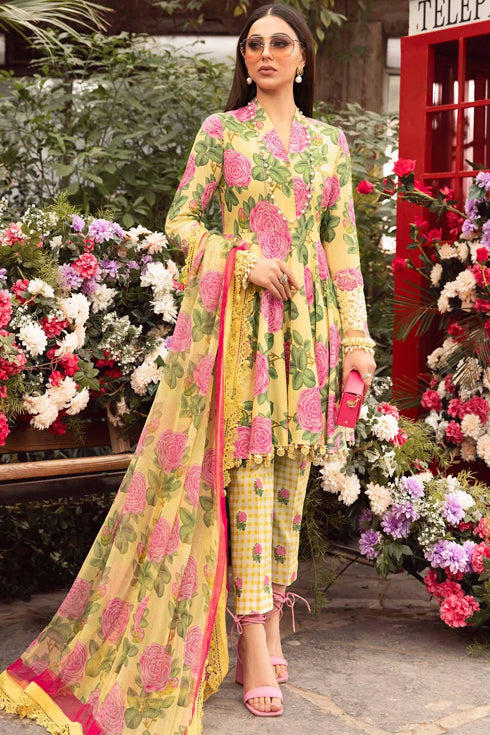 Maria B Printed Lawn 3 Piece Suit MPT-2103-A